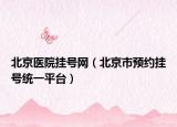 北京医院挂号网（北京市预约挂号统一平台）