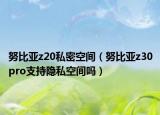 努比亚z20私密空间（努比亚z30pro支持隐私空间吗）