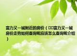 富力又一城附近的房价（﻿﻿富力又一城房价走势如何查询呢应该怎么查询呢介绍）