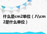 什么是cm2单位（J\cm2是什么单位）