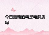 今日更新酒精是电解质吗