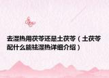 去湿热用茯苓还是土茯苓（土茯苓配什么能祛湿热详细介绍）