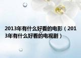 2013年有什么好看的电影（2013年有什么好看的电视剧）