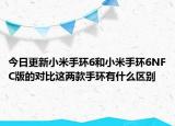 今日更新小米手环6和小米手环6NFC版的对比这两款手环有什么区别