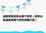 油麦菜和莴笋尖哪个好吃（莴笋尖和油麦菜哪个好吃详细介绍）