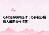 心肺复苏模拟操作（心肺复苏模拟人最新操作指南）