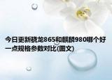 今日更新骁龙865和麒麟980哪个好一点规格参数对比(图文)