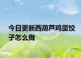 今日更新西葫芦鸡蛋饺子怎么做