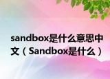 sandbox是什么意思中文（Sandbox是什么）