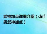 武神加点详细介绍（dnf男武神加点）