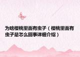 为啥樱桃里面有虫子（樱桃里面有虫子是怎么回事详细介绍）