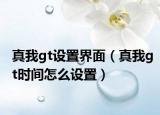 真我gt设置界面（真我gt时间怎么设置）