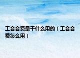 工会会费是干什么用的（工会会费怎么用）