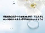 廉租房和公租房有什么区别和联系（廉租房房租多少廉租房公租房将并轨管理房源统一分配介绍）