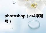 photoshop（cs4序列号）