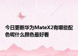 今日更新华为MateX2有哪些配色呢什么颜色最好看