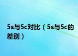 5s与5c对比（5s与5c的差别）