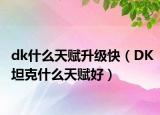 dk什么天赋升级快（DK坦克什么天赋好）