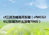 cf三井为啥离开东珈（cfWCG2012东珈为什么没有70KG）