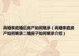再婚家庭婚后房产如何继承（再婚家庭房产如何继承二婚房子如何继承介绍）