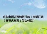 火车电话订票如何付款（电话订票（春节火车票）怎么付款）
