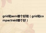 grid和asm哪个好用（grid和compactraid哪个好）