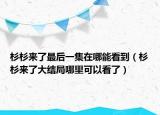 杉杉来了最后一集在哪能看到（杉杉来了大结局哪里可以看了）