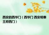 西安的西华门（西华门 西安明秦王府西门）