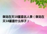 御龙在天18星套名人录（御龙在天18星套什么样子）