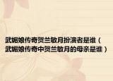武媚娘传奇贺兰敏月扮演者是谁（武媚娘传奇中贺兰敏月的母亲是谁）