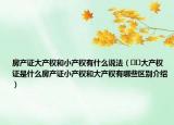 房产证大产权和小产权有什么说法（﻿﻿大产权证是什么房产证小产权和大产权有哪些区别介绍）
