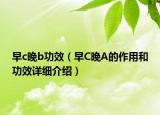 早c晚b功效（早C晚A的作用和功效详细介绍）