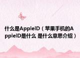 什么是ApplelD（苹果手机的ApplelD是什么 是什么意思介绍）