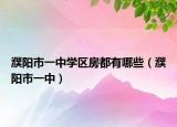 濮阳市一中学区房都有哪些（濮阳市一中）