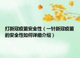 打新冠疫苗安全性（一针新冠疫苗的安全性如何详细介绍）