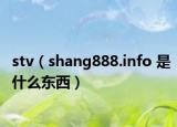 stv（shang888.info 是什么东西）