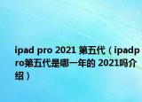 ipad pro 2021 第五代（ipadpro第五代是哪一年的 2021吗介绍）