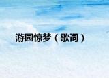 游园惊梦（歌词）