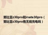 努比亚z30pro和mate30pro（努比亚z30pro有无线充电吗）