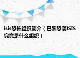 isis恐怖组织简介（巴黎恐袭ISIS究竟是什么组织）