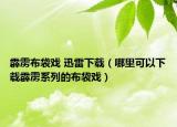 霹雳布袋戏 迅雷下载（哪里可以下载霹雳系列的布袋戏）