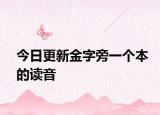 今日更新金字旁一个本的读音