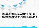 超右脑照相机记忆法真的好吗（超右脑照相记忆法讲了些什么有用的）