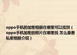 oppo手机的加密相册在哪里可以找到（oppo手机加密的照片在哪里找 怎么查看私密相册介绍）
