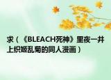 求（《BLEACH死神》里夜一井上织姬乱菊的同人漫画）