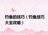 钓鱼的技巧（钓鱼技巧大全攻略）