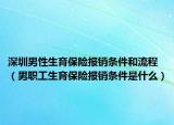 深圳男性生育保险报销条件和流程（男职工生育保险报销条件是什么）