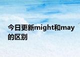 今日更新might和may的区别