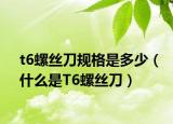 t6螺丝刀规格是多少（什么是T6螺丝刀）