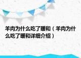 羊肉为什么吃了暖和（羊肉为什么吃了暖和详细介绍）